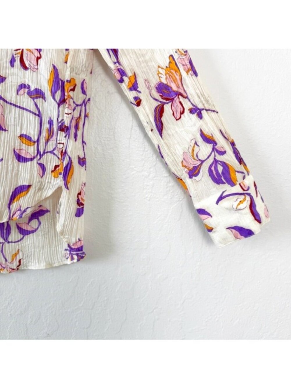 Zadig & Voltaire Cut Flowers Floral Tink Blouse Size Small - Picture 3 of 13